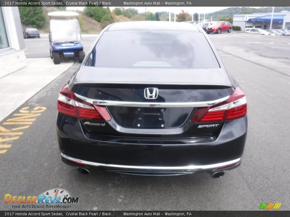 2017 Honda Accord Sport Sedan Crystal Black Pearl / Black Photo #8