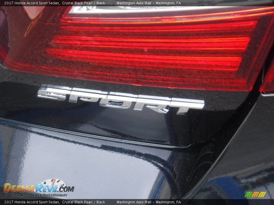 2017 Honda Accord Sport Sedan Crystal Black Pearl / Black Photo #10