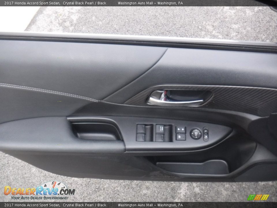 2017 Honda Accord Sport Sedan Crystal Black Pearl / Black Photo #12