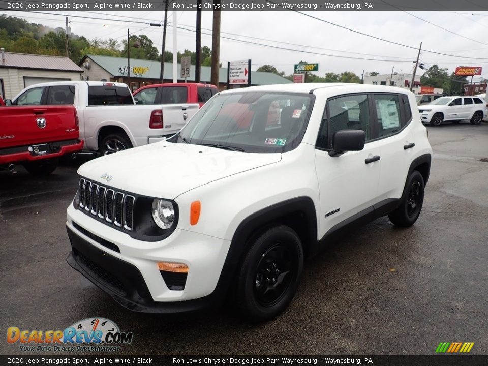 2020 Jeep Renegade Sport Alpine White / Black Photo #1