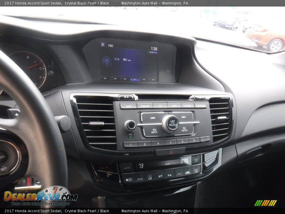 2017 Honda Accord Sport Sedan Crystal Black Pearl / Black Photo #16