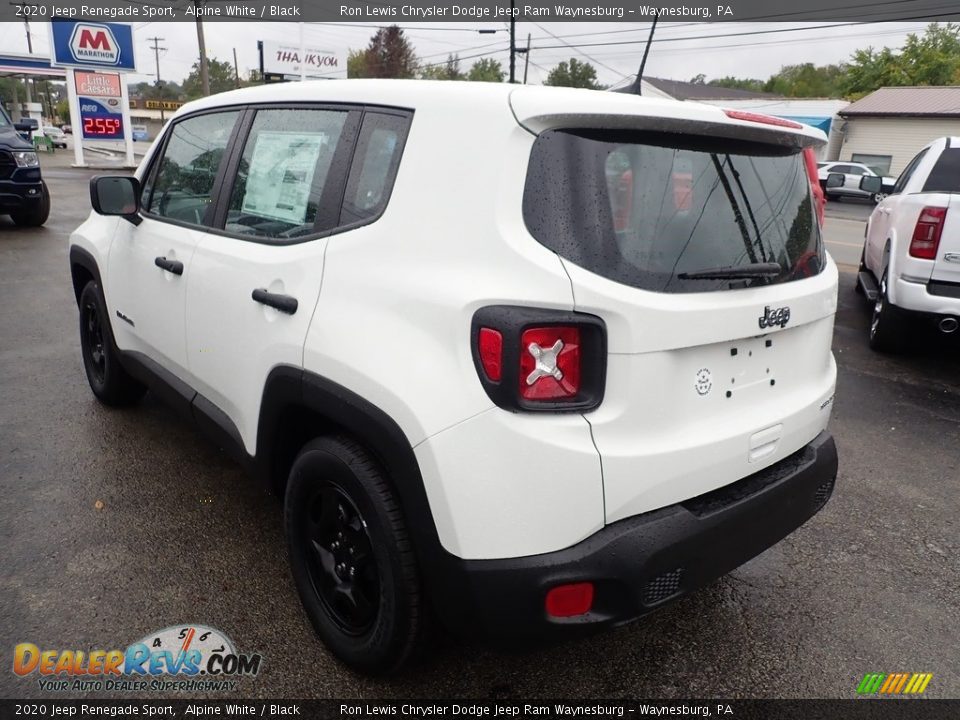 2020 Jeep Renegade Sport Alpine White / Black Photo #3