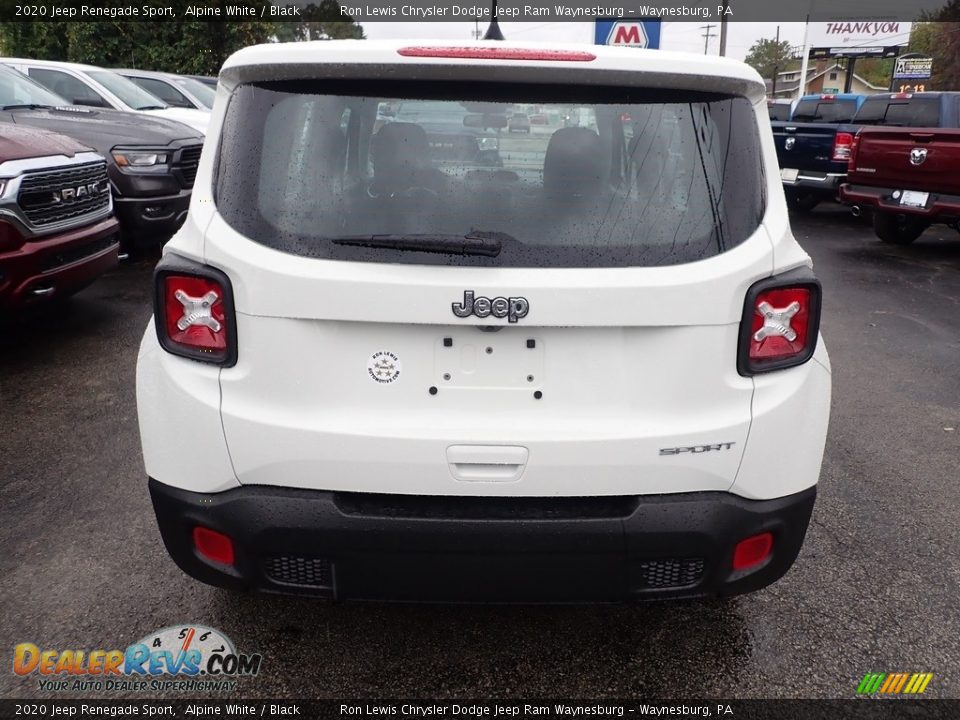 2020 Jeep Renegade Sport Alpine White / Black Photo #4