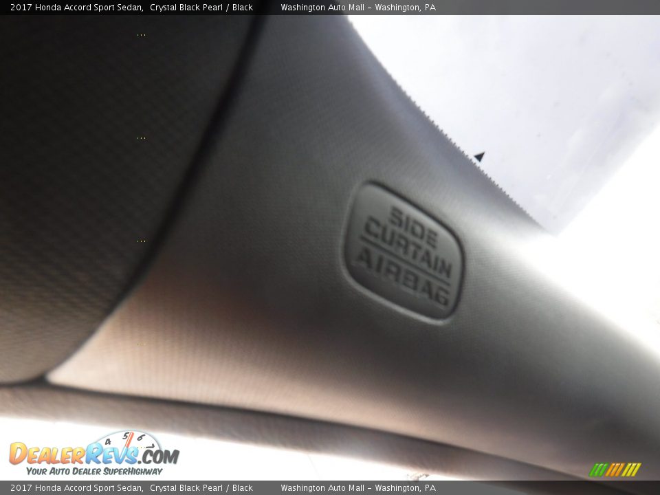 2017 Honda Accord Sport Sedan Crystal Black Pearl / Black Photo #18