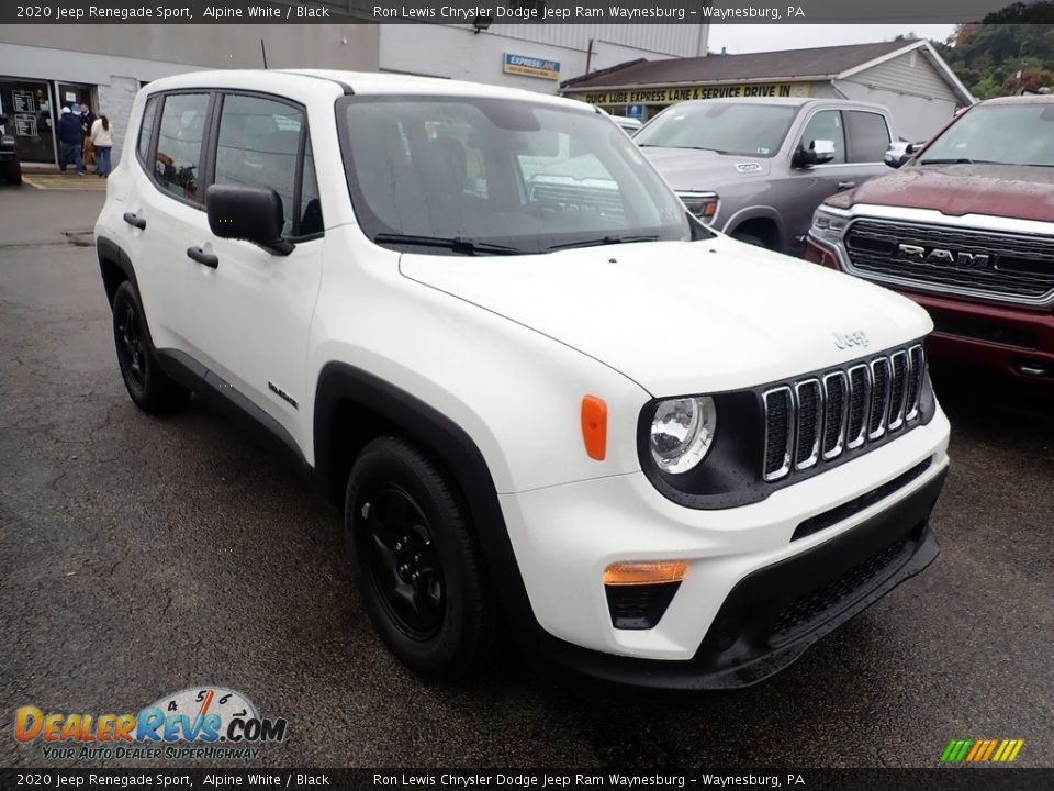 2020 Jeep Renegade Sport Alpine White / Black Photo #7