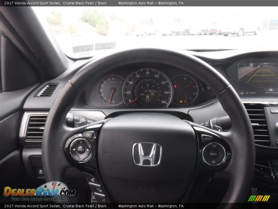 2017 Honda Accord Sport Sedan Crystal Black Pearl / Black Photo #21