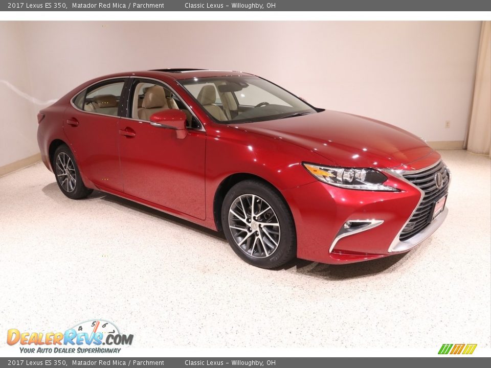 2017 Lexus ES 350 Matador Red Mica / Parchment Photo #1
