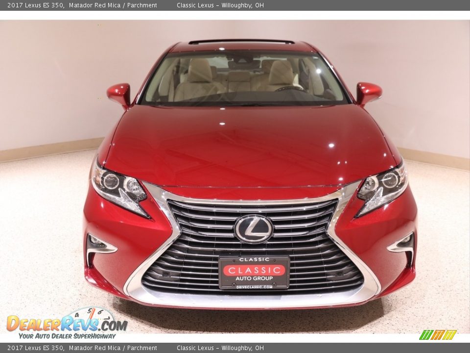 2017 Lexus ES 350 Matador Red Mica / Parchment Photo #2