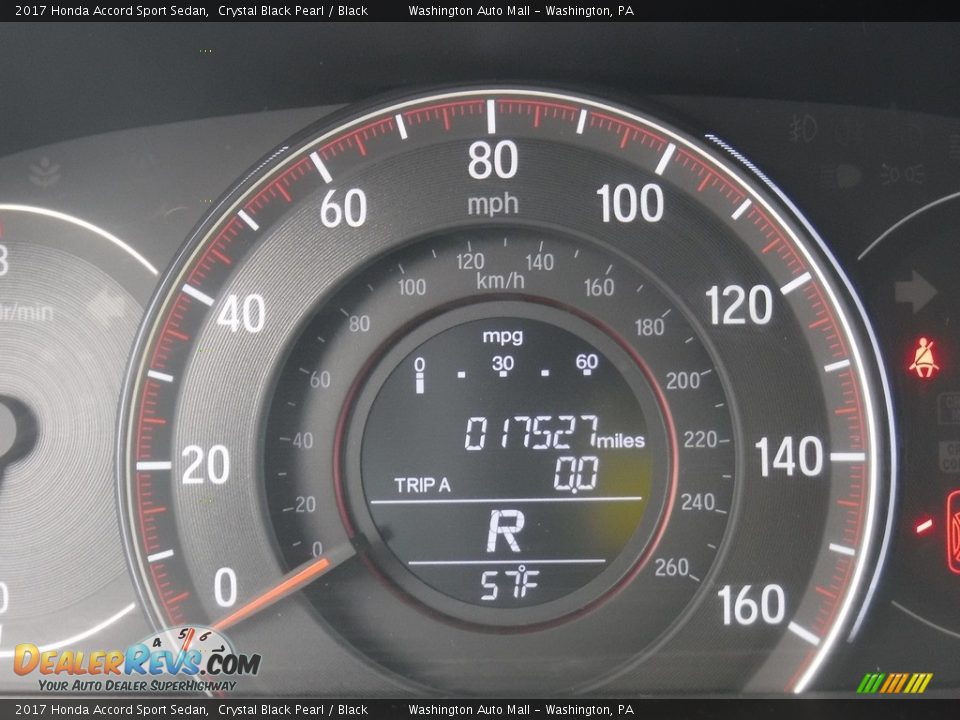 2017 Honda Accord Sport Sedan Crystal Black Pearl / Black Photo #27