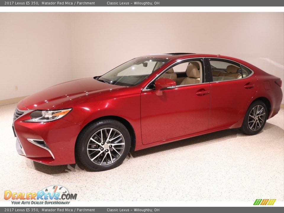 2017 Lexus ES 350 Matador Red Mica / Parchment Photo #3