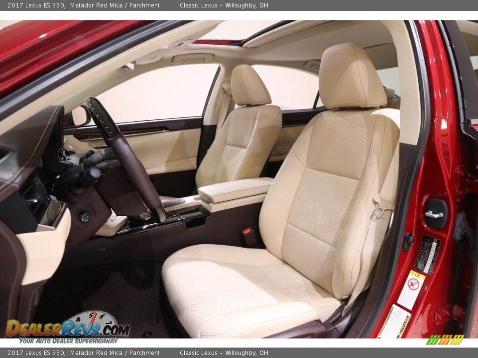2017 Lexus ES 350 Matador Red Mica / Parchment Photo #5