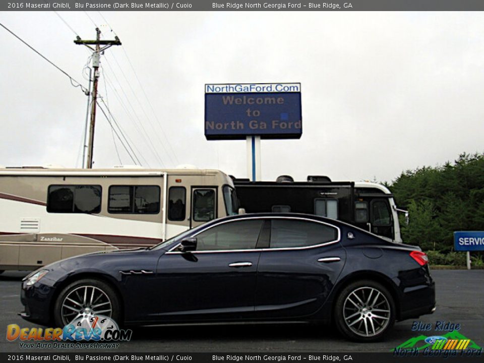 2016 Maserati Ghibli Blu Passione (Dark Blue Metallic) / Cuoio Photo #2