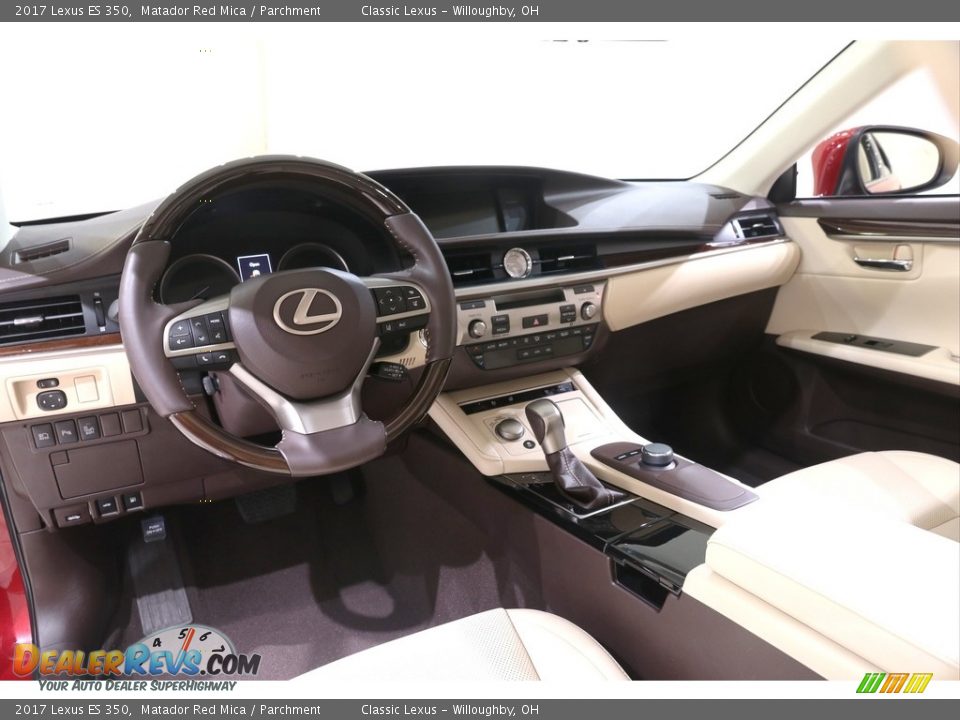 2017 Lexus ES 350 Matador Red Mica / Parchment Photo #6