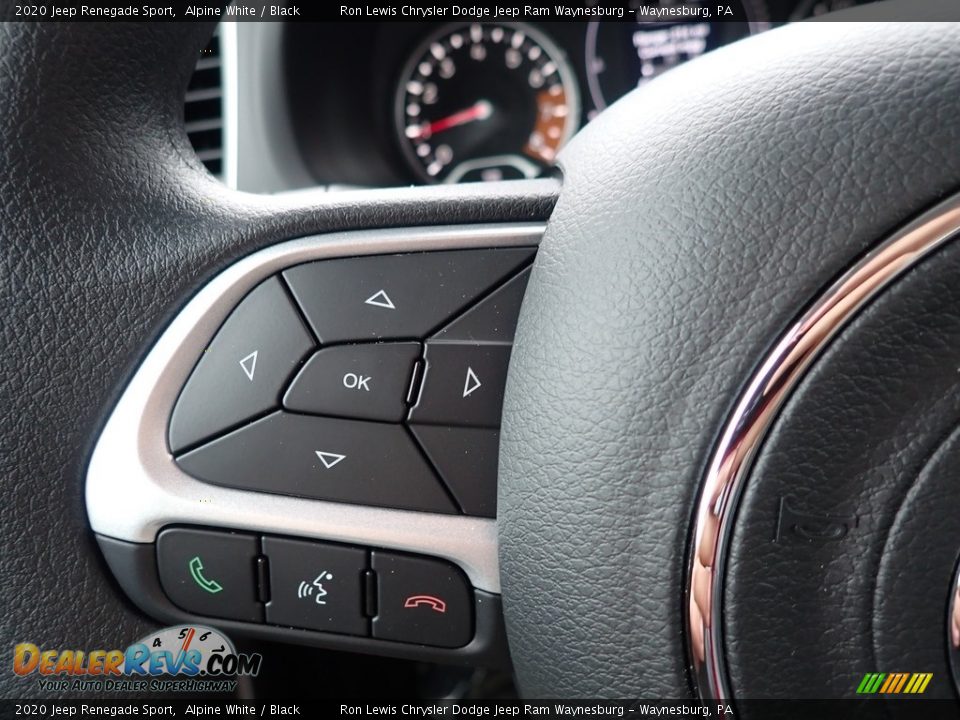 2020 Jeep Renegade Sport Alpine White / Black Photo #17