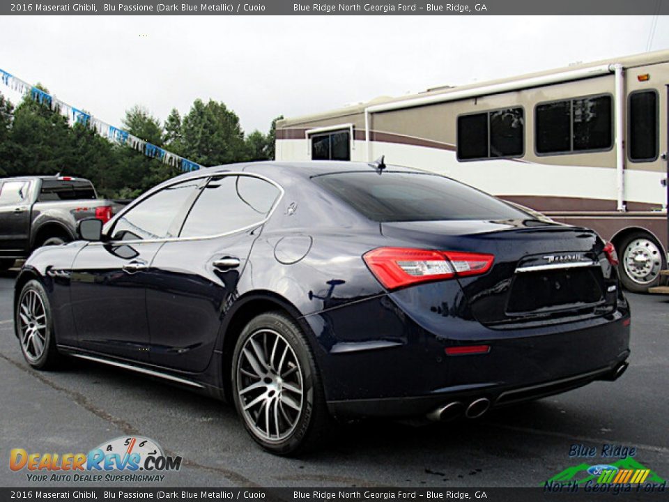 2016 Maserati Ghibli Blu Passione (Dark Blue Metallic) / Cuoio Photo #3