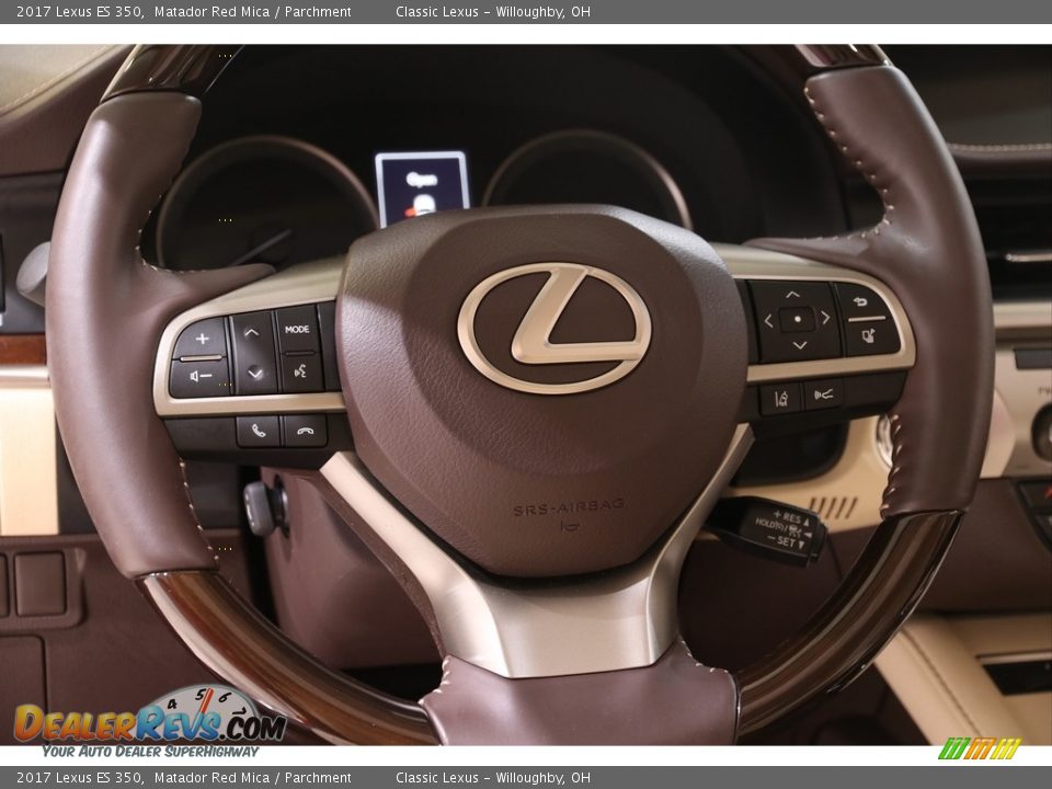 2017 Lexus ES 350 Matador Red Mica / Parchment Photo #7