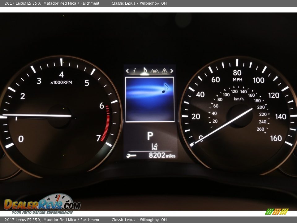 2017 Lexus ES 350 Matador Red Mica / Parchment Photo #9