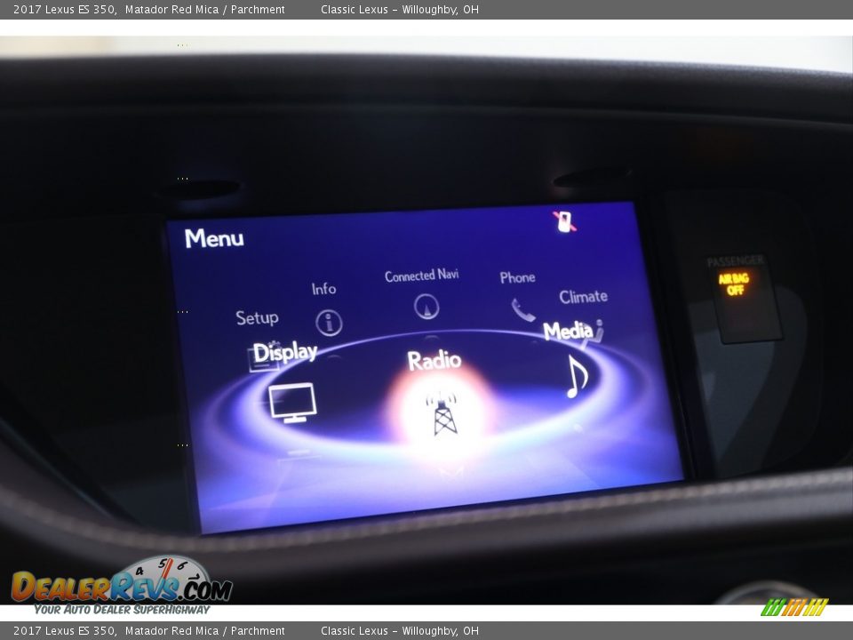 2017 Lexus ES 350 Matador Red Mica / Parchment Photo #12