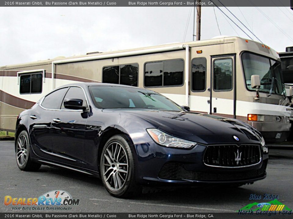 2016 Maserati Ghibli Blu Passione (Dark Blue Metallic) / Cuoio Photo #8