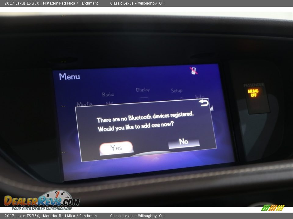 2017 Lexus ES 350 Matador Red Mica / Parchment Photo #15