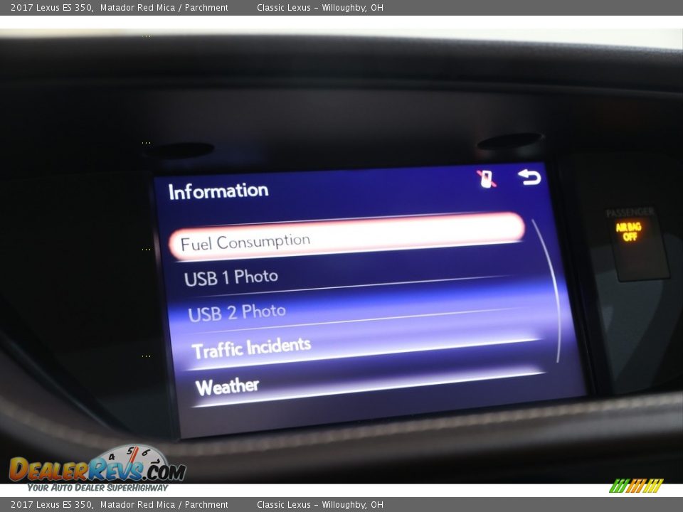 2017 Lexus ES 350 Matador Red Mica / Parchment Photo #16