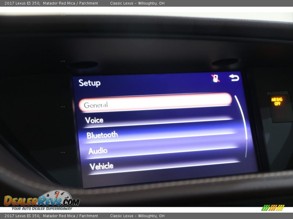 2017 Lexus ES 350 Matador Red Mica / Parchment Photo #17
