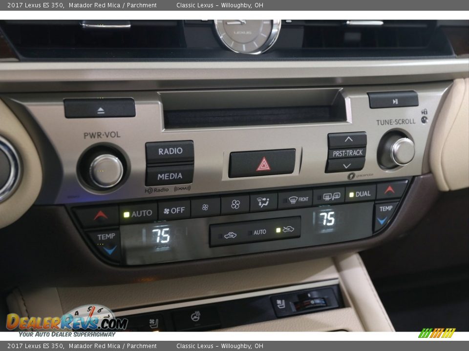 2017 Lexus ES 350 Matador Red Mica / Parchment Photo #19