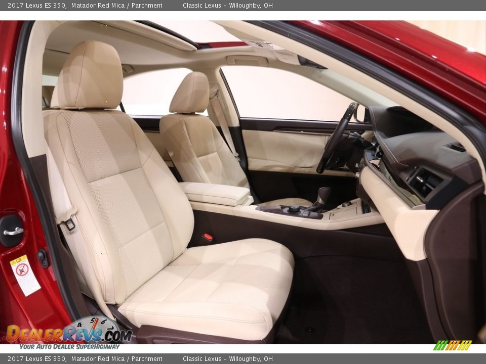 2017 Lexus ES 350 Matador Red Mica / Parchment Photo #25