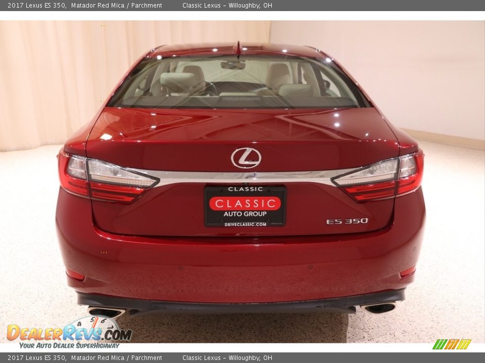 2017 Lexus ES 350 Matador Red Mica / Parchment Photo #29