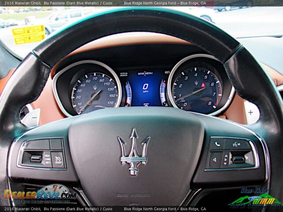 2016 Maserati Ghibli Blu Passione (Dark Blue Metallic) / Cuoio Photo #24