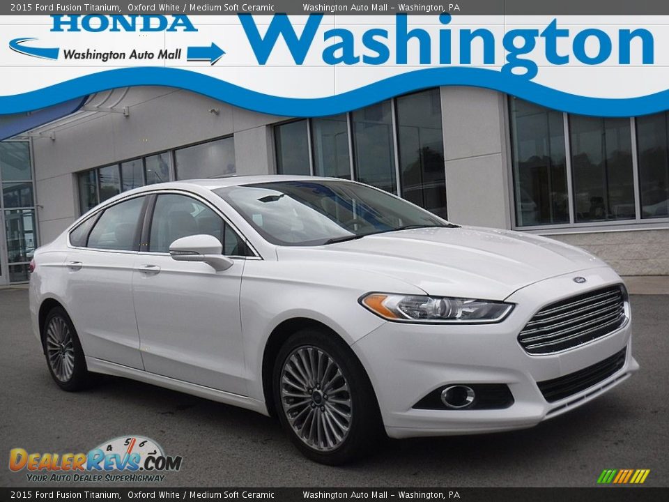 2015 Ford Fusion Titanium Oxford White / Medium Soft Ceramic Photo #1