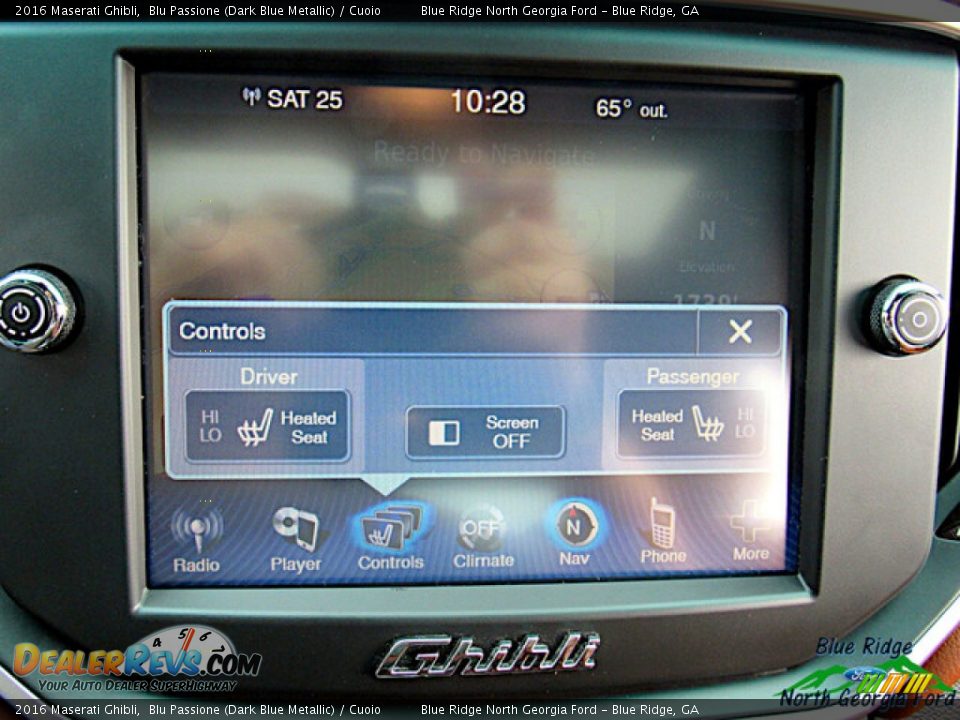 2016 Maserati Ghibli Blu Passione (Dark Blue Metallic) / Cuoio Photo #33