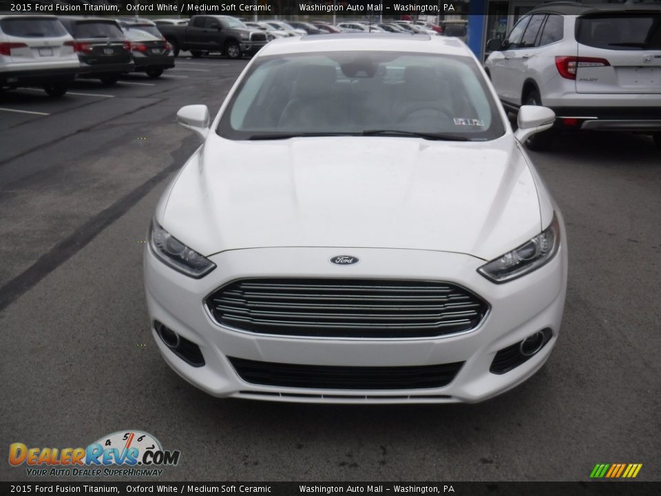 2015 Ford Fusion Titanium Oxford White / Medium Soft Ceramic Photo #4