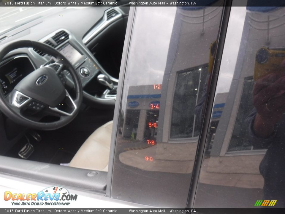 2015 Ford Fusion Titanium Oxford White / Medium Soft Ceramic Photo #7