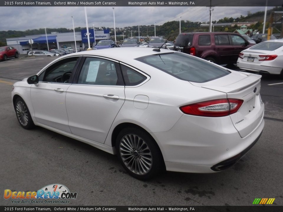 2015 Ford Fusion Titanium Oxford White / Medium Soft Ceramic Photo #8