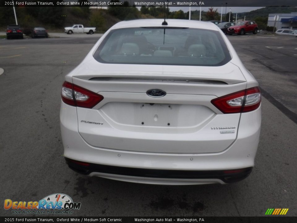 2015 Ford Fusion Titanium Oxford White / Medium Soft Ceramic Photo #9