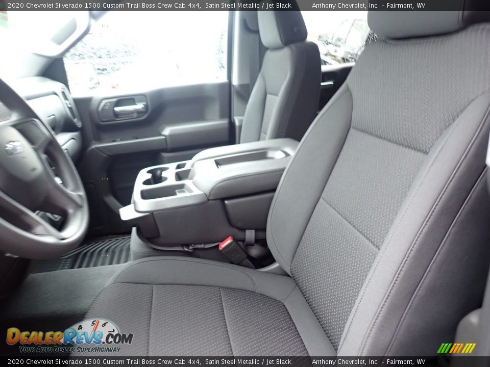 2020 Chevrolet Silverado 1500 Custom Trail Boss Crew Cab 4x4 Satin Steel Metallic / Jet Black Photo #14