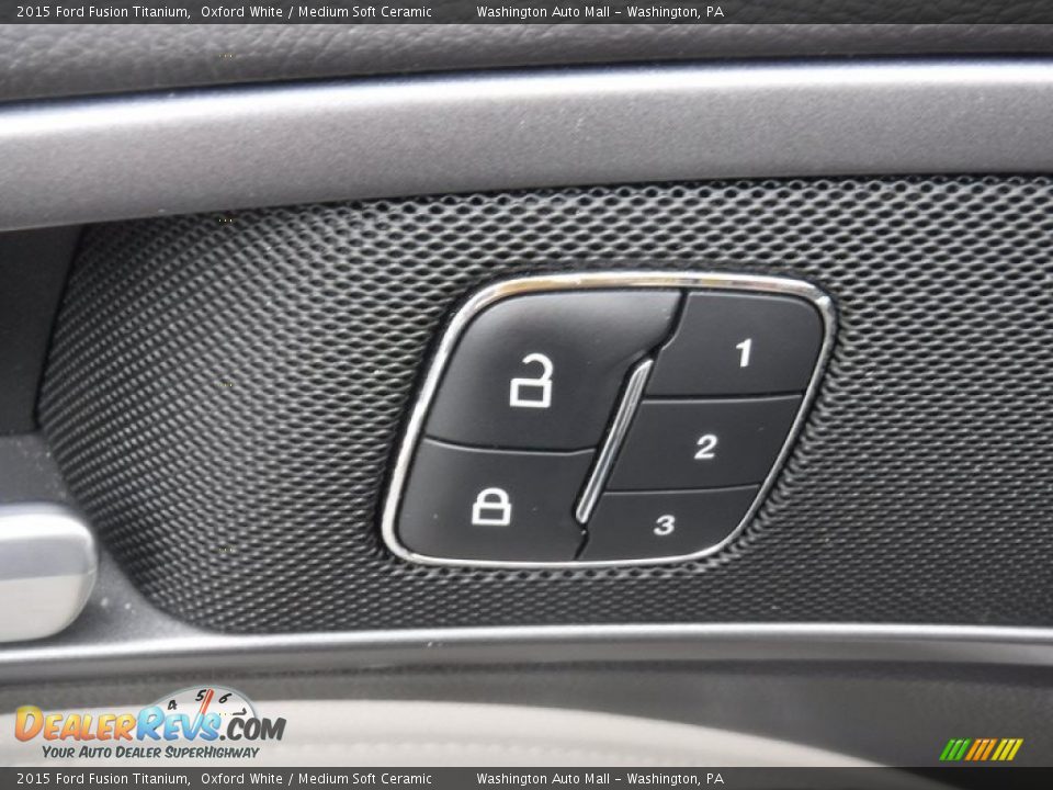 2015 Ford Fusion Titanium Oxford White / Medium Soft Ceramic Photo #14