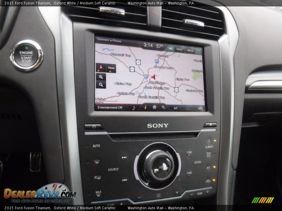 2015 Ford Fusion Titanium Oxford White / Medium Soft Ceramic Photo #17