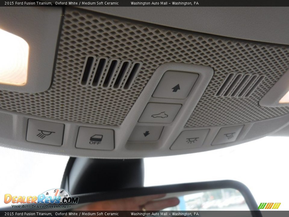 2015 Ford Fusion Titanium Oxford White / Medium Soft Ceramic Photo #21