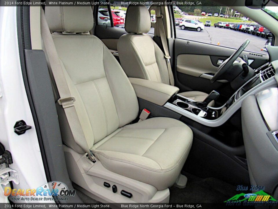 2014 Ford Edge Limited White Platinum / Medium Light Stone Photo #12