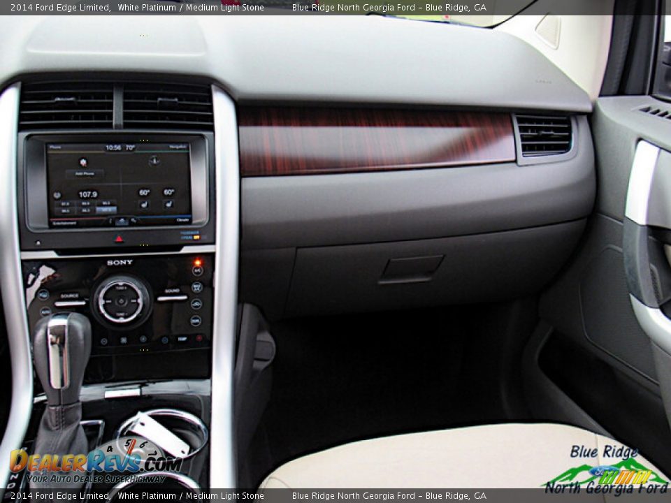 2014 Ford Edge Limited White Platinum / Medium Light Stone Photo #16