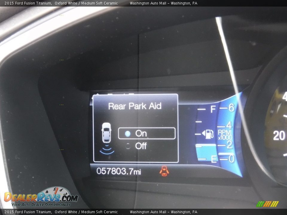2015 Ford Fusion Titanium Oxford White / Medium Soft Ceramic Photo #28
