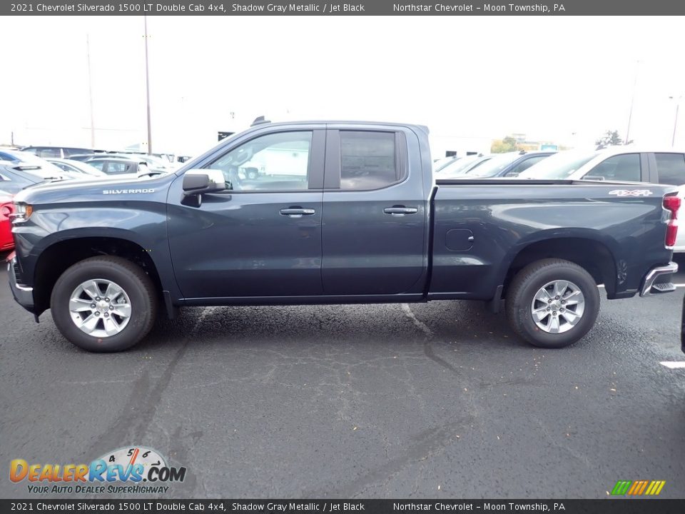 2021 Chevrolet Silverado 1500 LT Double Cab 4x4 Shadow Gray Metallic / Jet Black Photo #3