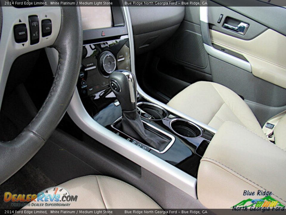 2014 Ford Edge Limited White Platinum / Medium Light Stone Photo #25