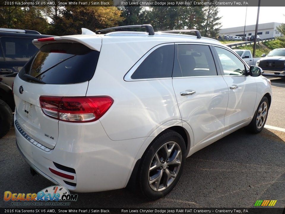 2016 Kia Sorento SX V6 AWD Snow White Pearl / Satin Black Photo #3