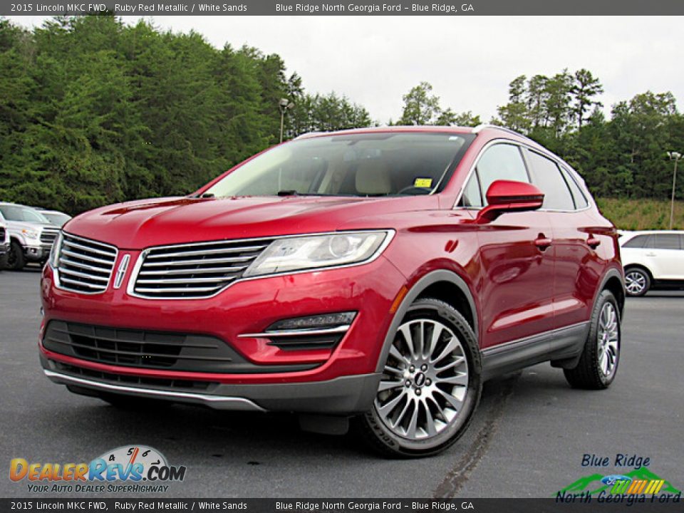 2015 Lincoln MKC FWD Ruby Red Metallic / White Sands Photo #1