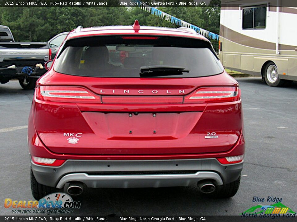 2015 Lincoln MKC FWD Ruby Red Metallic / White Sands Photo #4