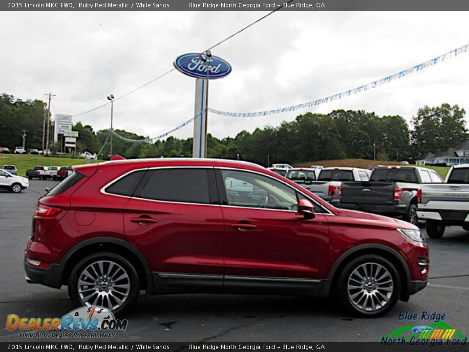 2015 Lincoln MKC FWD Ruby Red Metallic / White Sands Photo #6
