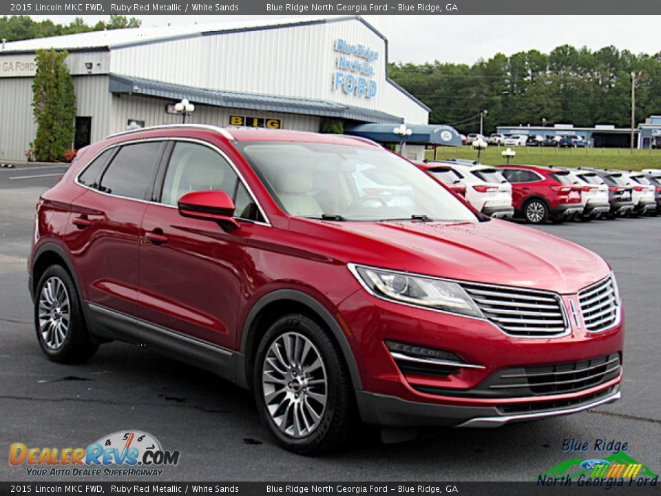 2015 Lincoln MKC FWD Ruby Red Metallic / White Sands Photo #7